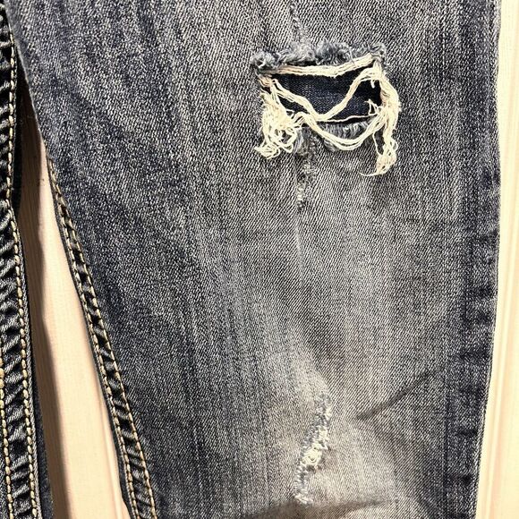 Silver Jeans‎ Womens 29x31 (30x28) Denim Pioneer Boot Cut Dark Wash Flap Pockets - Picture 4 of 13